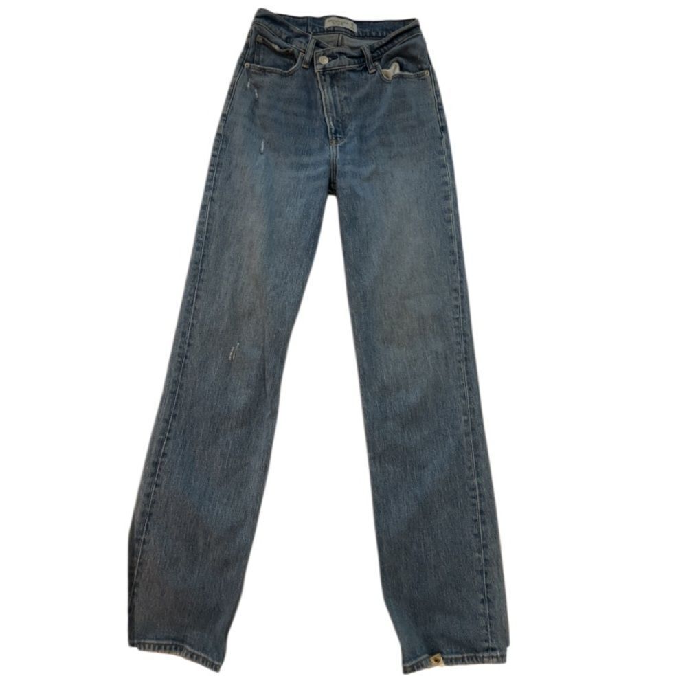 Abercrombie & Fitch 90s straight ultra high-rise Leg Blue Jeans size 25/0